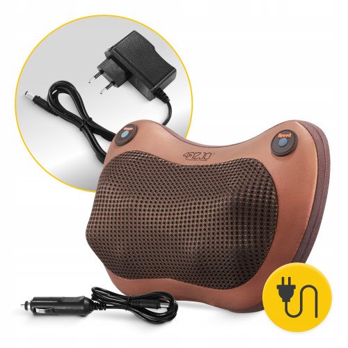 Массажная подушка  4FIZJO Shiatsu Pro+ Brown - фото №10